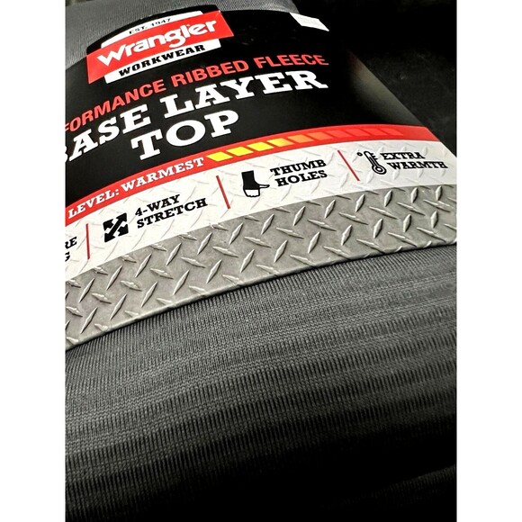 Wrangler Base layer Top NEW WITH TAGS Mens Sz 2XL Nylon Black Workwear Outdoor - Picture 5 of 5